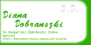 diana dobranszki business card